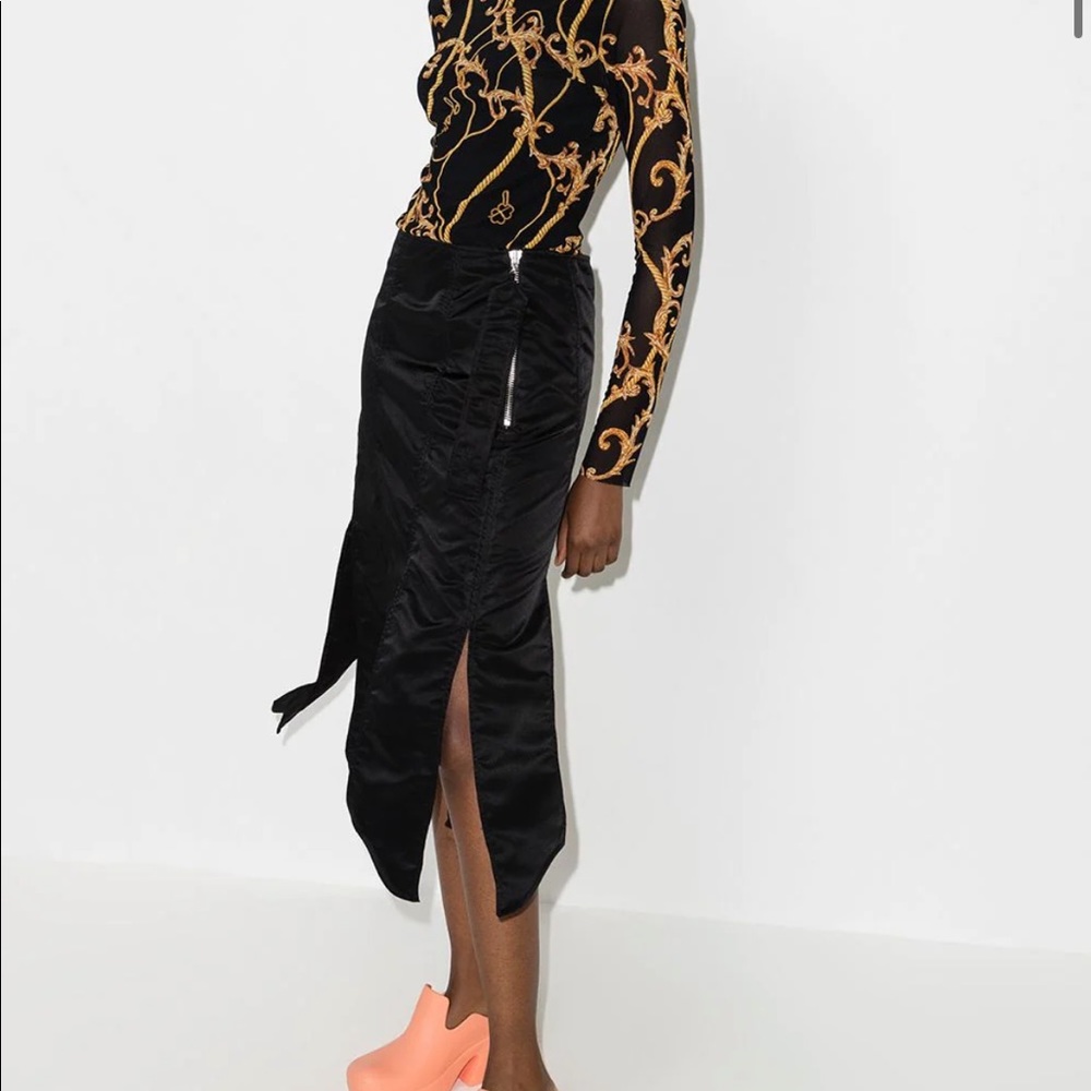 GANNI mid-length panelled skirt